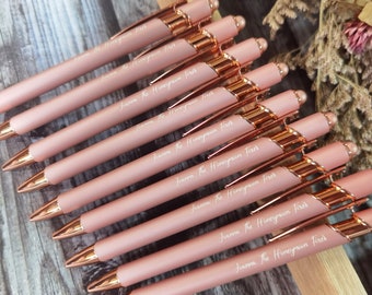 Personalised Rose Gold Pen,Gift Pens for Women,Custom Pens Bulk,Engraved Custom Pen,Party Gifts, Engraved Pen for Women,Bridesmaid gift idea