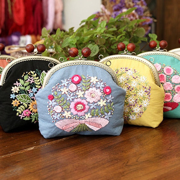 Floral Coin Purse Etsy