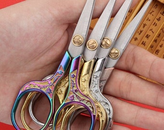 Vintage Embroidery Scissors,Trimming Scissors,Yarn Sewing Snips,Retro Diy Craft Scissors,Knitting Tools Sewing Scissor,Cross Stitch Scissors