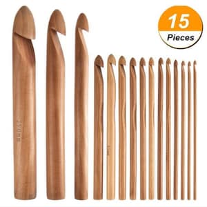 Crochet Hooks Set Wood / Giant Knitting Needles /15 Mm 20 Mm 25 Mm  Crocheting / Quality Birch Jumbo Knit Crochet Hook YP085 -  Denmark