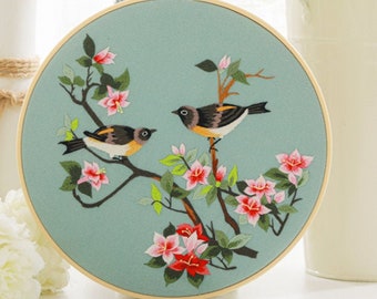 Creative Flora And Fauna Embroidery kit,Phoenix Style Embroidery craft kit,Handmade Gift Embroidery,Summer Diy Embroidery Kit,Diy craft kit
