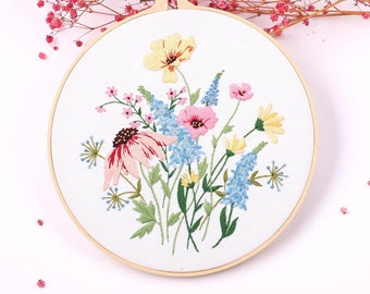 DIY 刺繍キット初心者、初心者用刺繍キット、モダン刺繍キット クロスステッチ、手刺繍キット、ニードルポイント、DIY クラフトキット