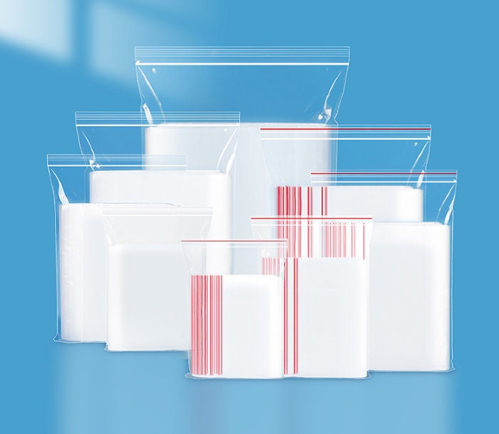 50x Clear Plastic Self Adhesive Seal Bag, 8x14cm Cello Packaging