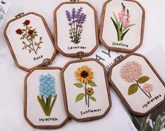 Hand Embroidery Kit Beginner,embroidery kit christmas,modern hand embroidery patterns, Hoop Art Embroidery Pattern Plant hand embroidery