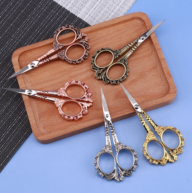 Floral Embroidery Scissors, Vintage Style Scissors, Vintage Antique ...