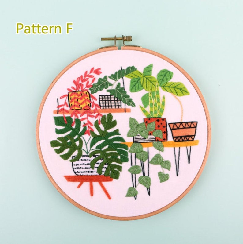 Hand Embroidery Kit Beginnersweet Flower Embroidery Etsy