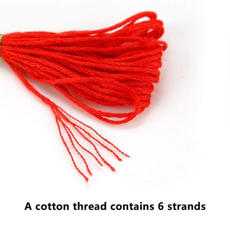 100 Pcs50 Mixed Colors 8m Embroidery Floss Cotton Thread Etsy
