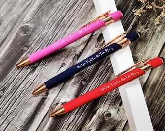 Custom Wedding Engraved pens, Personalized Business Pens,Bulk Custom Pens, Gift Pens for Her, Customized Ballpoint Pens,Valentine's Day Gift