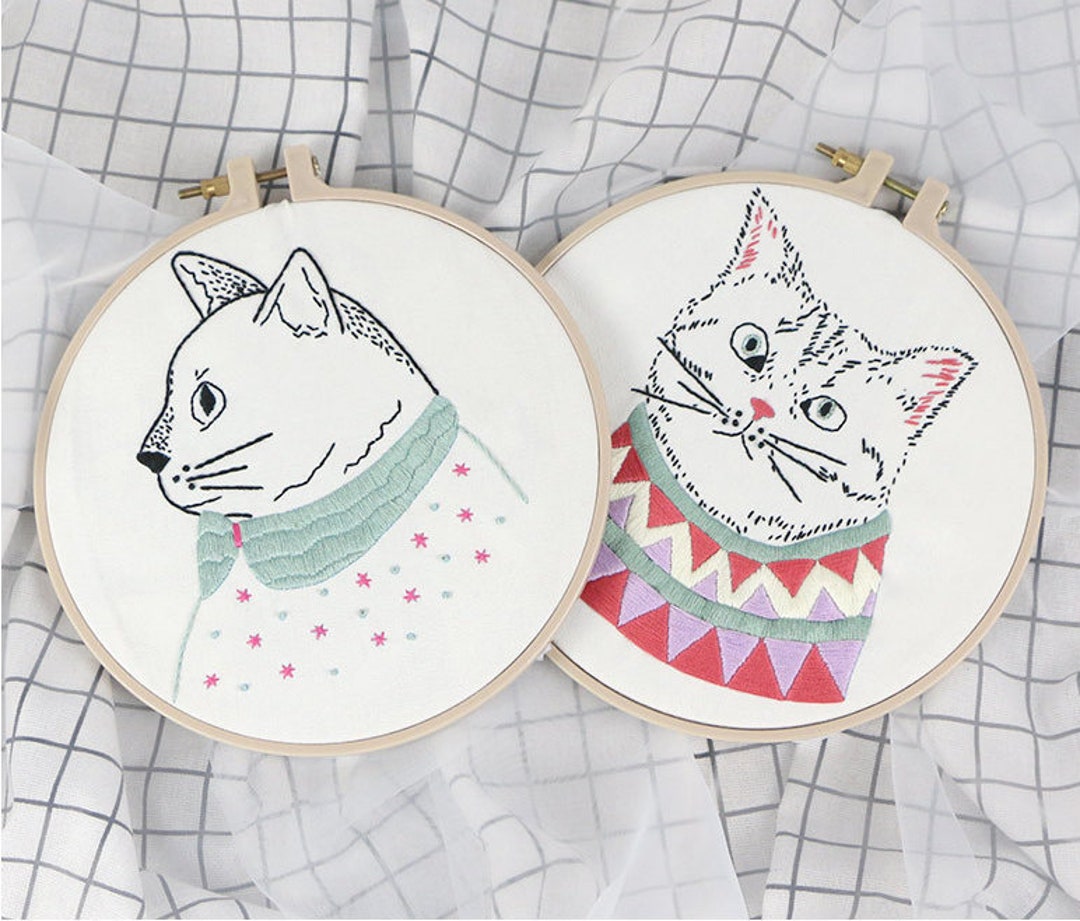 Cat Embroidery Kit – Craftship