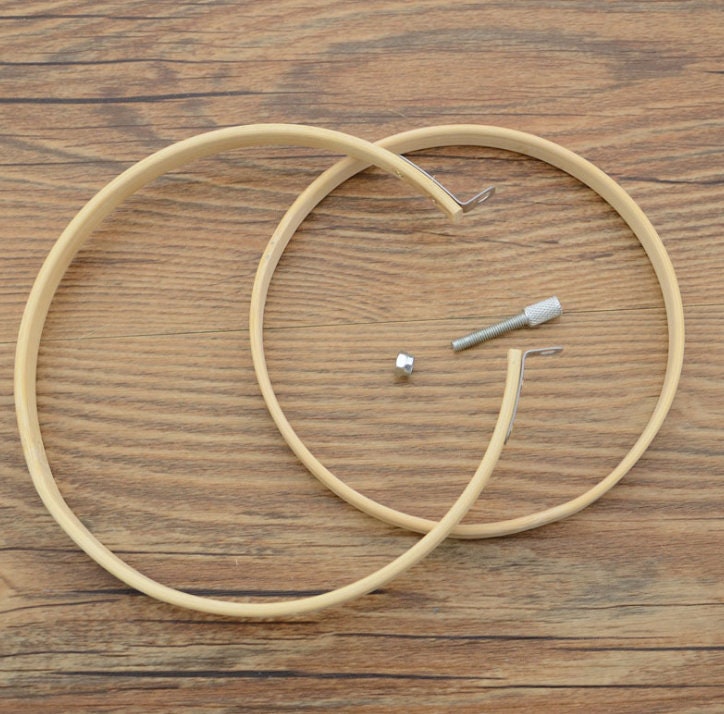 Cerceaux De Broderie, Outils De Couture Durables Cerceaux De Broderie Outils Couture Durables Broderie En Bambou Pince Extensible Pour La Peinture Soies Maison 6 Pi Ces 26 Cm