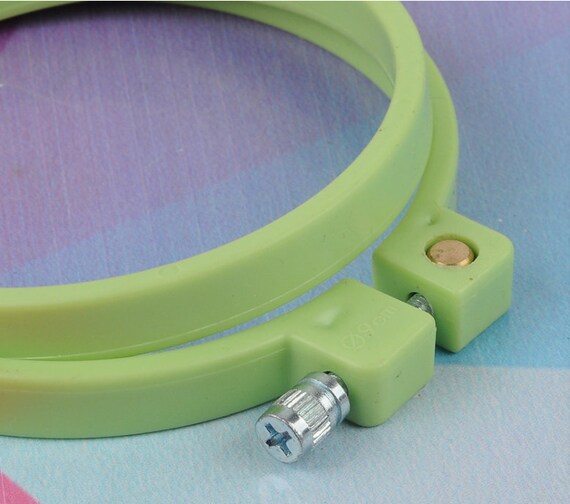 Cerceaux De Broderie Carrés Nurge - Plastique Bleu - 4 Tailles - Pour Point De Croix Et DIY