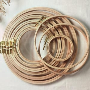 Wooden Embroidery Hoop,Hoop Art,Display Round Hoop,Quilting hoops-3,4,5,6,7,8,9,11,12 inches,Cross Stitch Hoop,Embroidery Needlework Frame