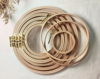 Wooden Embroidery Hoop,Hoop Art,Display Round Hoop,Quilting hoops-3,4,5,6,7,8,9,11,12 inches,Cross Stitch Hoop,Embroidery Needlework Frame
