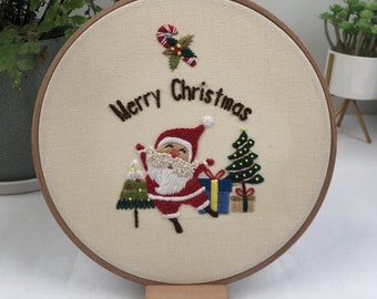 Modern Embroidery kit Beginner| DIY Kit|Floral Antlers pattern|Christmas Gift Decoration Embroidery Full Kit|diy kit adults|Gifts for her