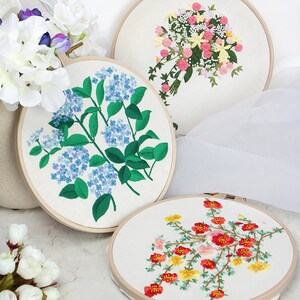 Beginner Embroiderymodern Embroidery Flowers Patternhoop Art - Etsy