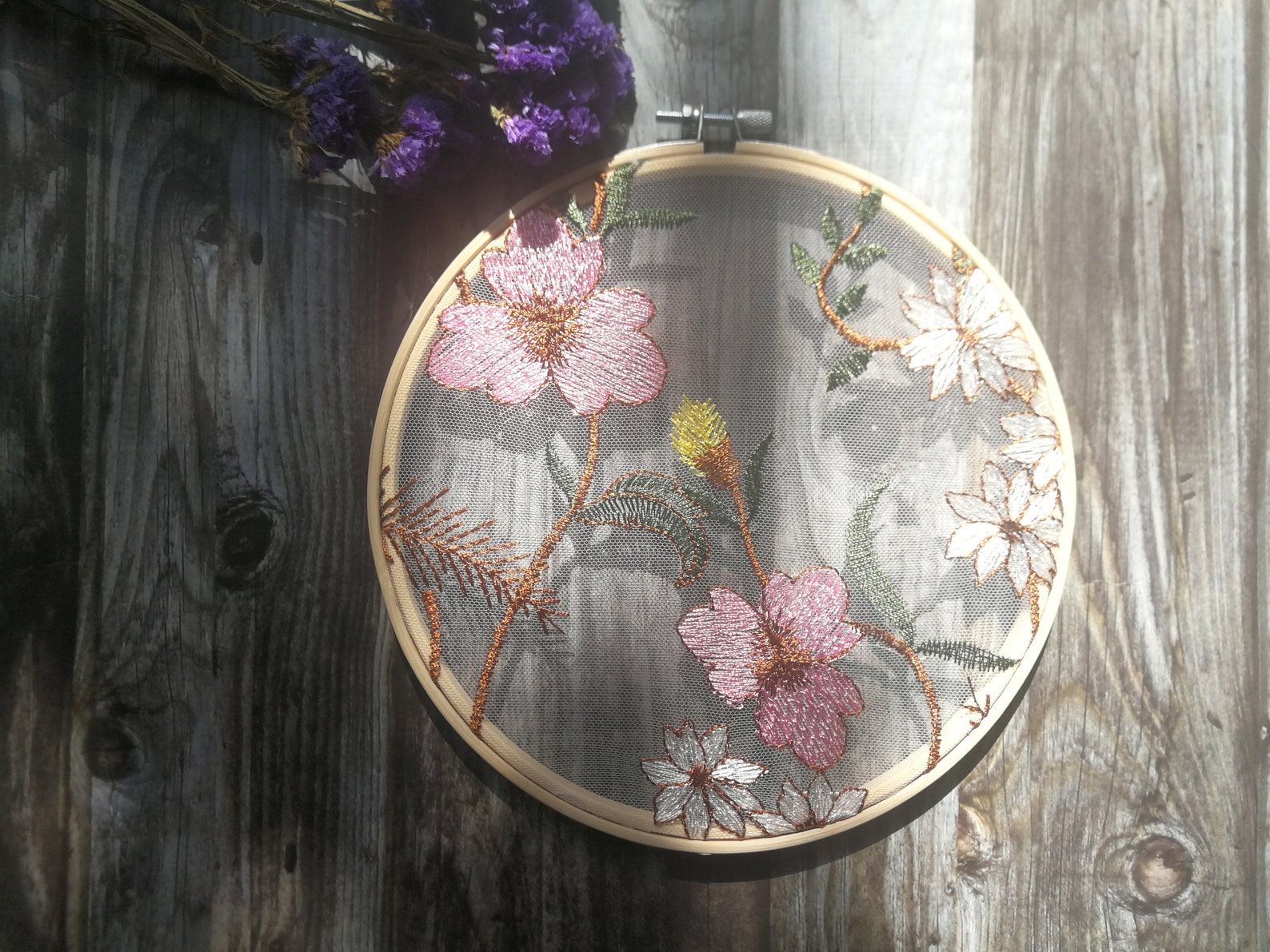 Embroidery Wall Hangings Decorationwall Hanging Art Etsy