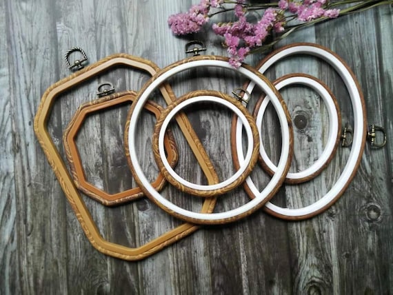 Embroidery Hoop Cross-stitch Ring Circle Round Loop Hand Diy Needle Craft Wood P