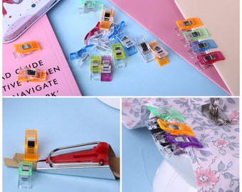 Small Plastic Sewing Clips, Quilting Clips, Binding Clips, Craft Clips, Knitting Clips, Crocheting Clips, Patchwork  Clips,Mini Plastic Clip