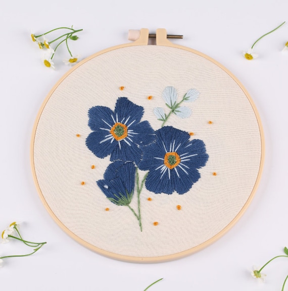 Beginner Embroidery Kit, Easy Embroidery Kit for Beginners, Embroidery,  Flower Embroidery Kit, Dried Flowers, Needlepoint Kits, DIY -  Finland