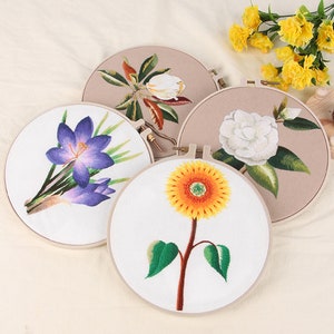 Gifts for her,Embroidery kit Modern Embroidery Kit,Plants Embroidery Kit For Beginner, Hoop Art,Hand Embroidery Art, Hand Embroidery Kit