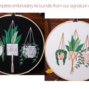 Wählen Sie das komplette Stickpaket aus unserer SignaturSammlung, Modernes Florales Muster, Stickdatei Kunst, Stickdatei Pflanzen, Diy Bastelset