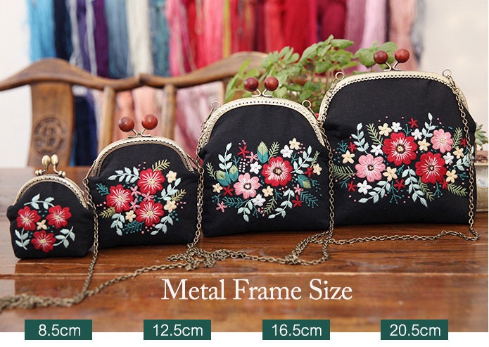 Diy Embroidery Kit Beginner,buckle Coin Purse Embroidery Kit