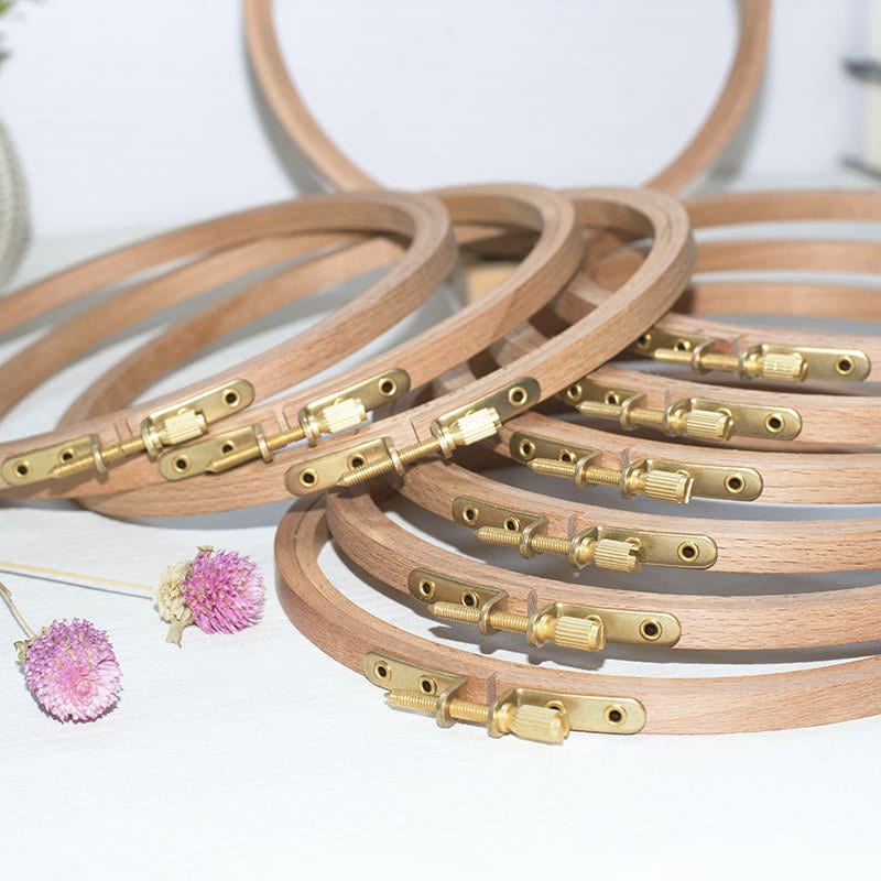 6 - pack - 5 or 6 Wooden Embroidery Hoop - Embroidery Accessories