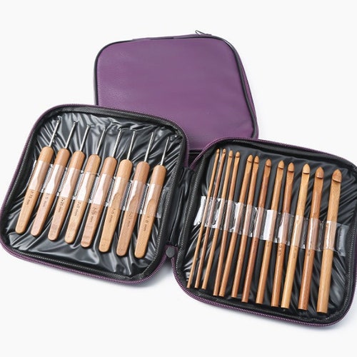 1 Set(20 Pcs) Bamboo Crochet Beginner,crochet Hook Set,bamboo