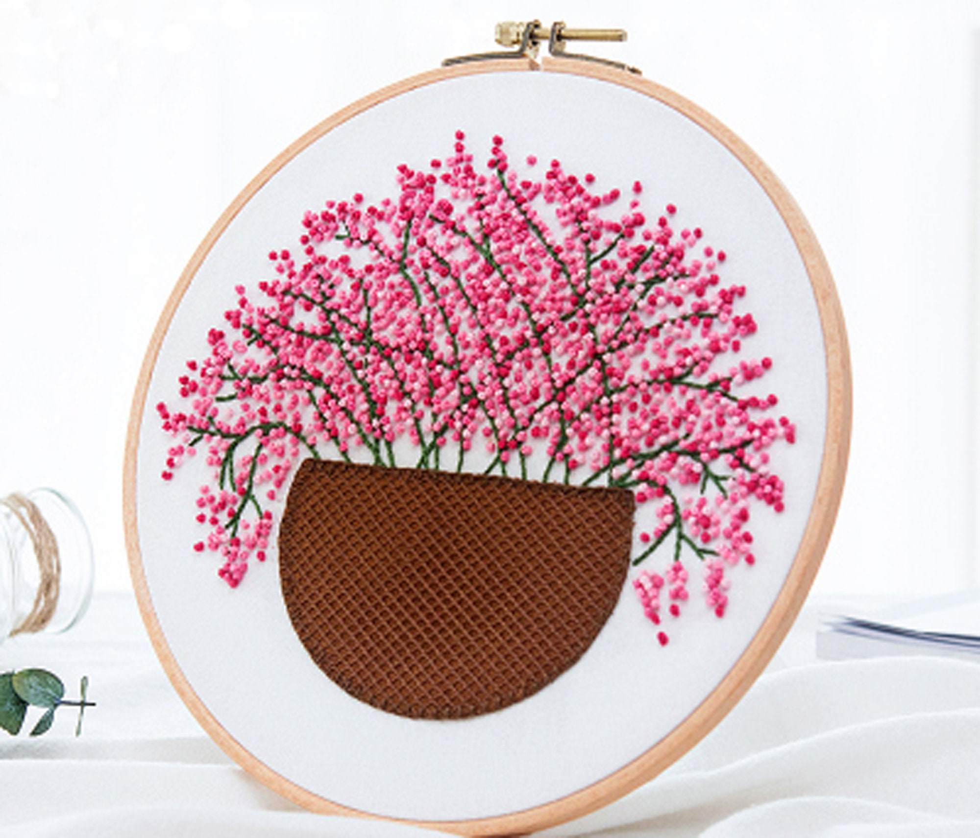 Embroidery Kit Wedding Hand Embroidery Kits for Beginne Modern Etsy