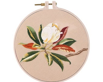 Gifts for her,Embroidery kit Modern Embroidery Kit,Plants Embroidery Kit For Beginner, Hoop Art,Hand Embroidery Art, Hand Embroidery Kit