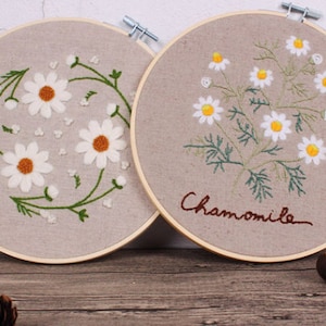 Embroidery Kit|Beginner Embroidery|flowers pattern|Hoop Art Hand Embroidery Art|Modern Embroidery DIY Kit|Embroidery Pattern|Gifts for her