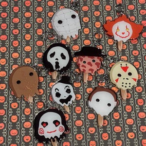 Horror Movie Popsicle Keychains