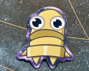Pegatina de robot espacial amoroso