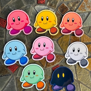 Colorful Kirby Stickers