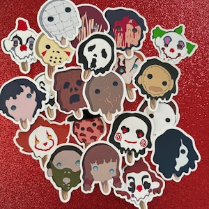 Adesivos de picolé de filme de terror