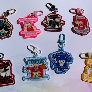 B Grade Hedgehog Fandub Keychains