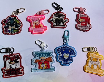 B Grade Hedgehog Fandub Keychains