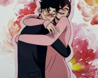 Pegatina de abrazo de OkuMomo