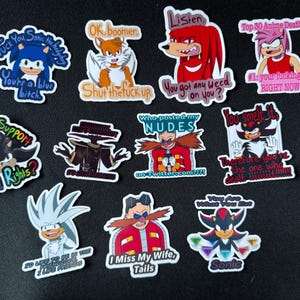 Hedgehog Fandub Stickers