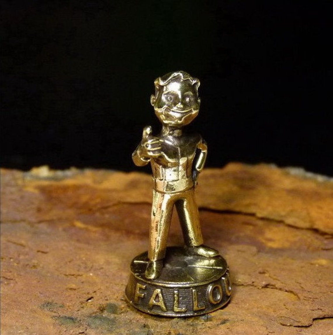 Vault Boy keychain Fallout charm Handmade keychain Fallout Etsy