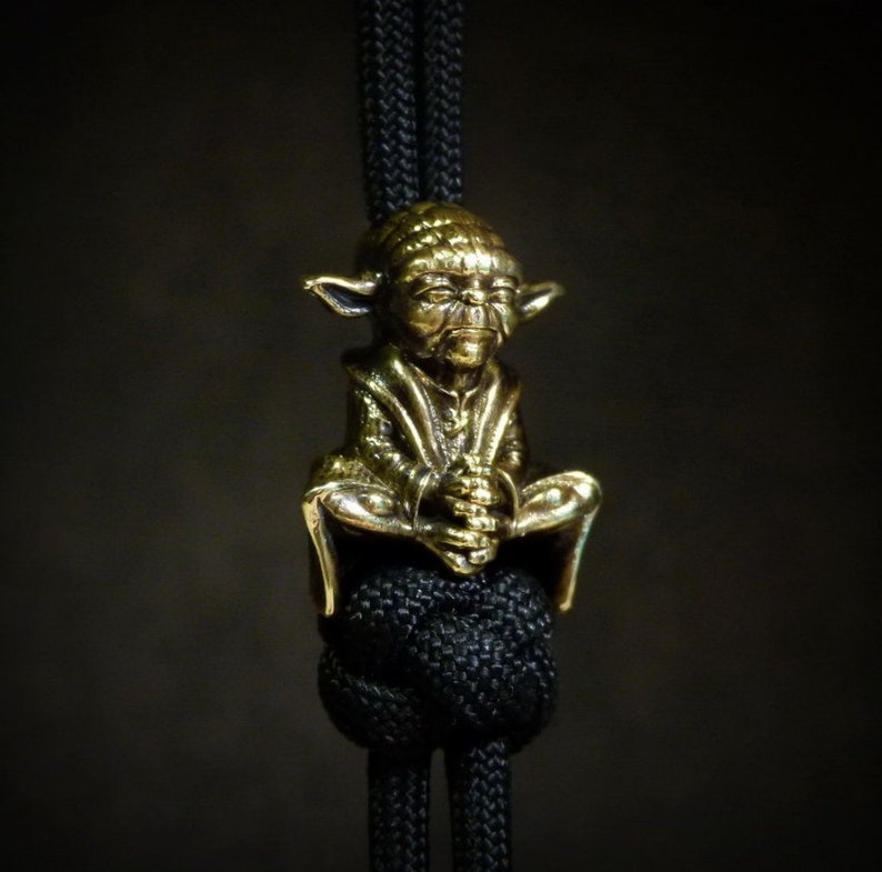 Paracord bead Baby Yoda Knife Lanyard Bead Star Wars Bead Etsy