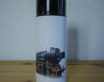 Thermos bottle with steam locomotive BR52