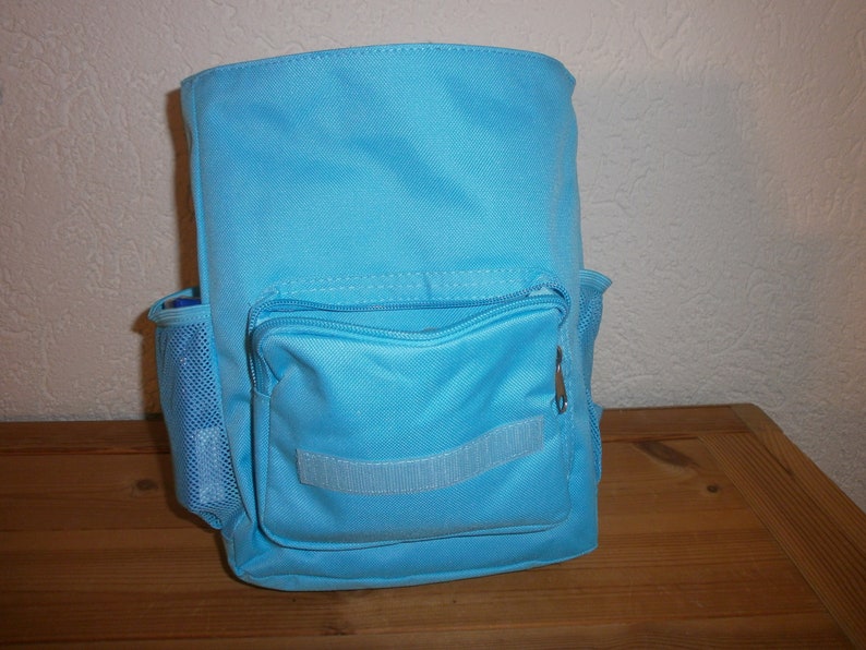 Children/'s backpack with steam locomotive