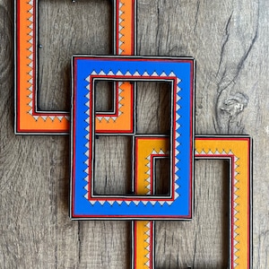 Hand Painted Wooden Frame | Madhubani Art | Acrylic Painting | Indian Art | Home Decor | Wall Decor | Acrylic Painted Wooden Frames | Art