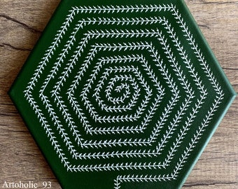 Dipinto Warli Tree of Life: arte tribale indiana su tela