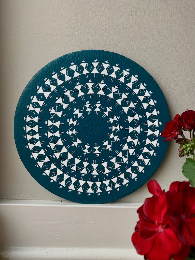 Warli Art Indian Art Folk Art Painting Wall Hanging Acrylic Painting