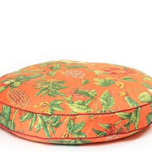 Summer Round Dog Bed, Tropical Floral Dog Bed in 3 Sizes, Pet Furniture image 2