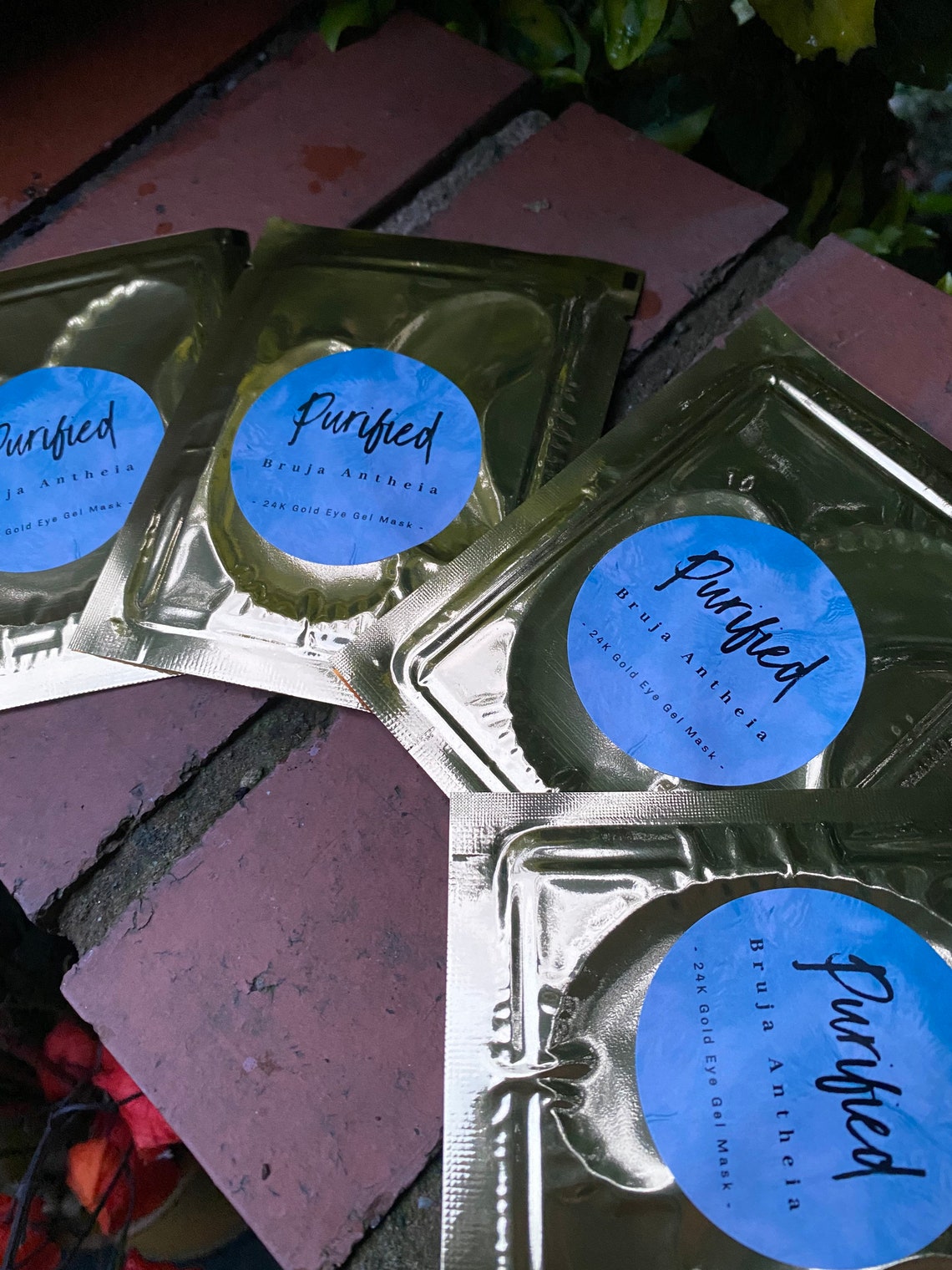 24k Gold Vegan Gel Eye Mask collagen Boost Eye Treatment Etsy