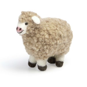 Large Felted Adult Sheep, Unique Design , 100% New Zealand Wool, Eco-Friendly, Needle-felting, Sheep Gift Ideas, Sheep Figurine, Table Decor