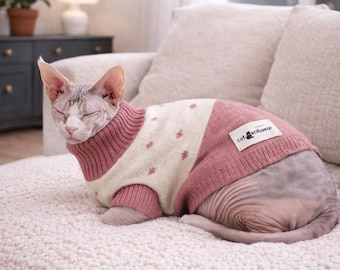 Handmade Merino Wool Cat Jumper: Everest Knitwear